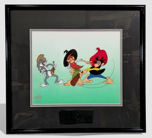 Warner Bros. Animation Art, Sericel “Hillbilly Hare" with ToonTrax module, 1998