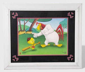 Warner Bro's Studio "Lets Play Ball" Lithograph