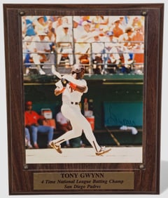 Tony Gwynn – 4-Time National League Batting Champ, San Diego Padres autographed photographic