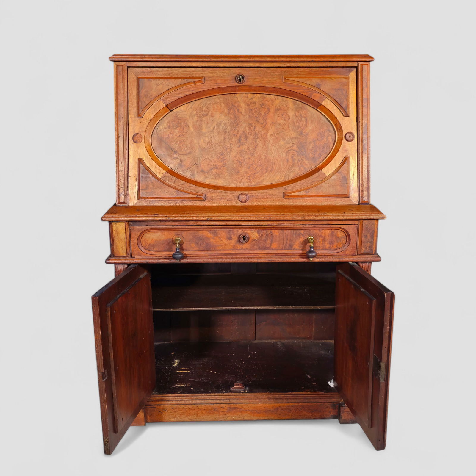 Victorian Walnut Desk - 8