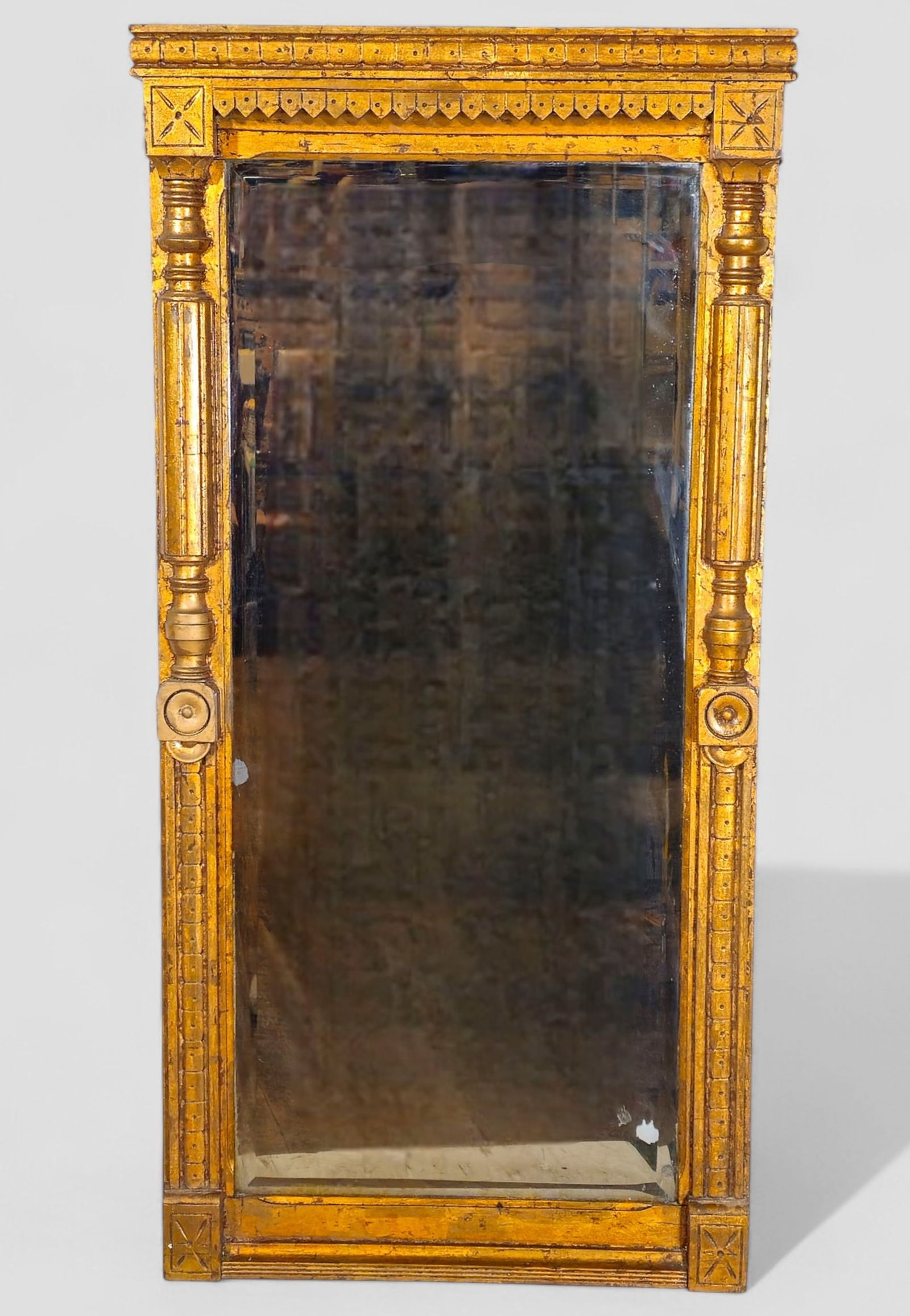19th Century French Empire Giltwood Mirror (1 of 5)