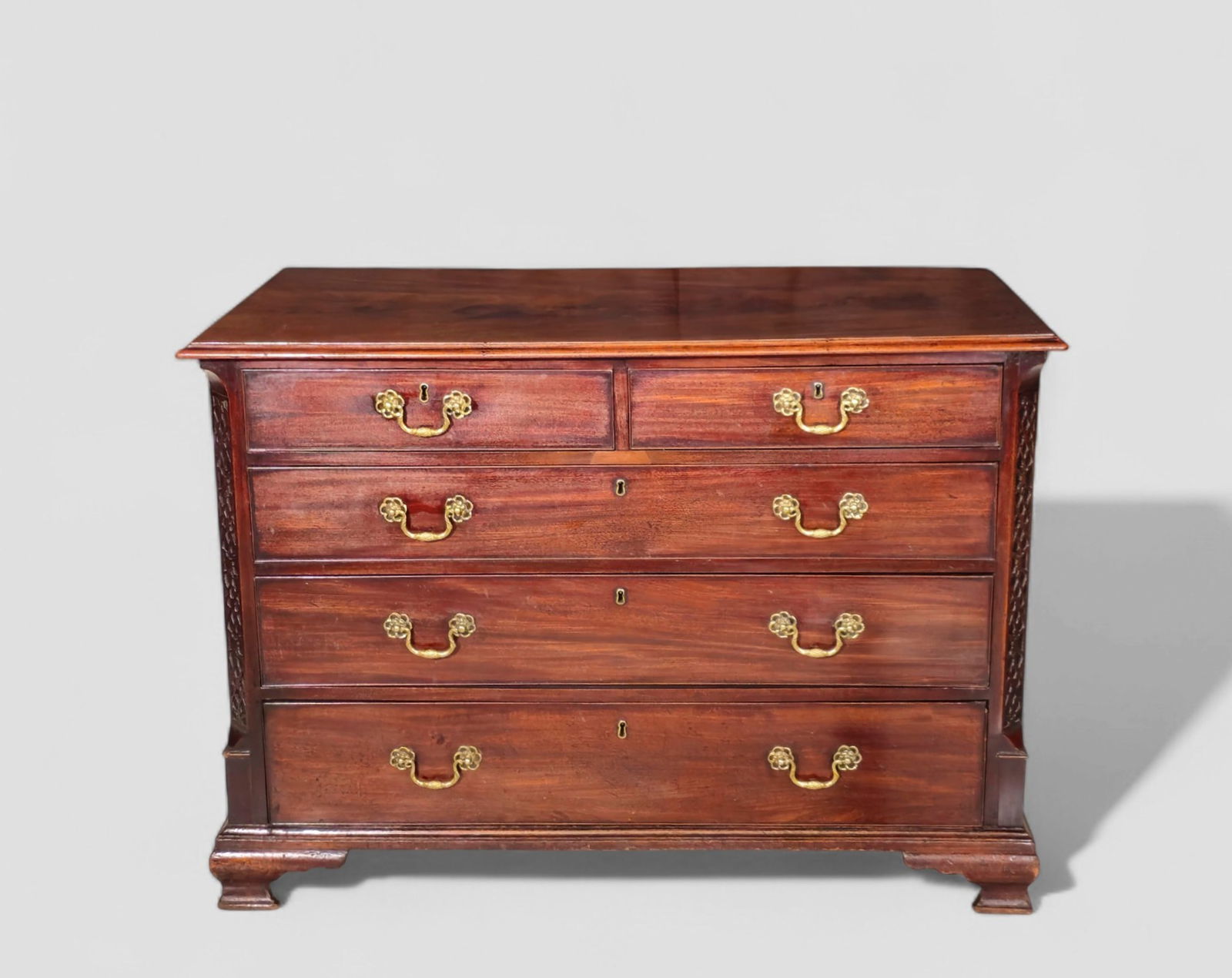 18th Century Mahogany Chest (1 of 8)