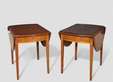 Kittinger Colonial Williamsburg Mahogany Pembrooke Tables