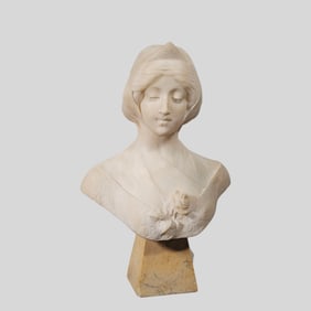 19th Century Italian Renaissance Bust of Lady