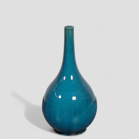 19th Century Japanese Meiji Period Cabinet Bottle Vase