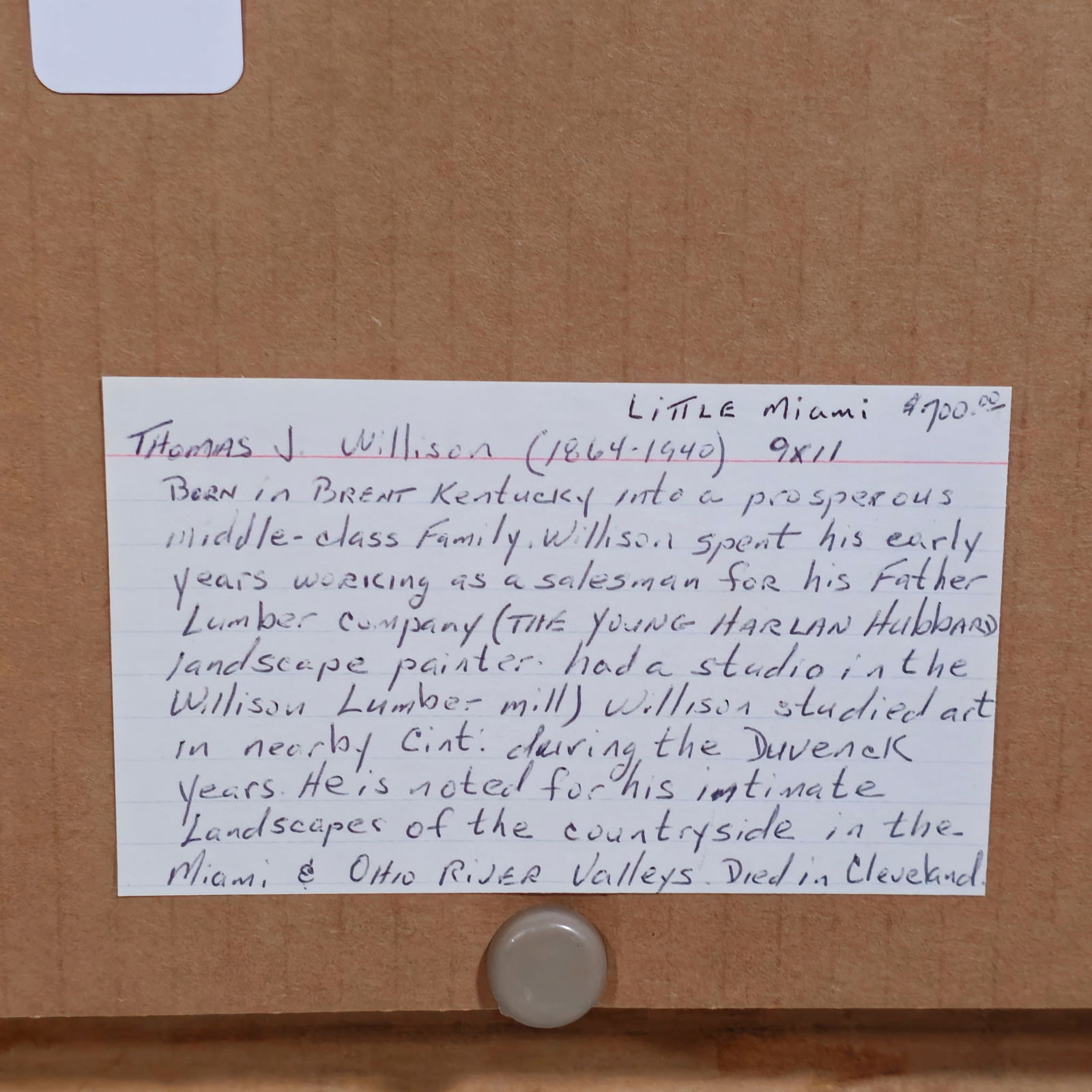 Thomas J. Willison Oil - 10