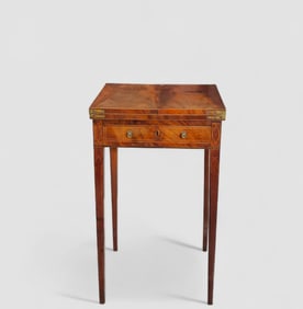 18th Century Mahogany String Inlay Game Table