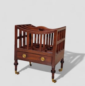 19th Century Regency Mahogany Canterbury