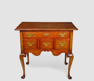 18th Century Oak Queen Anne Lowboy