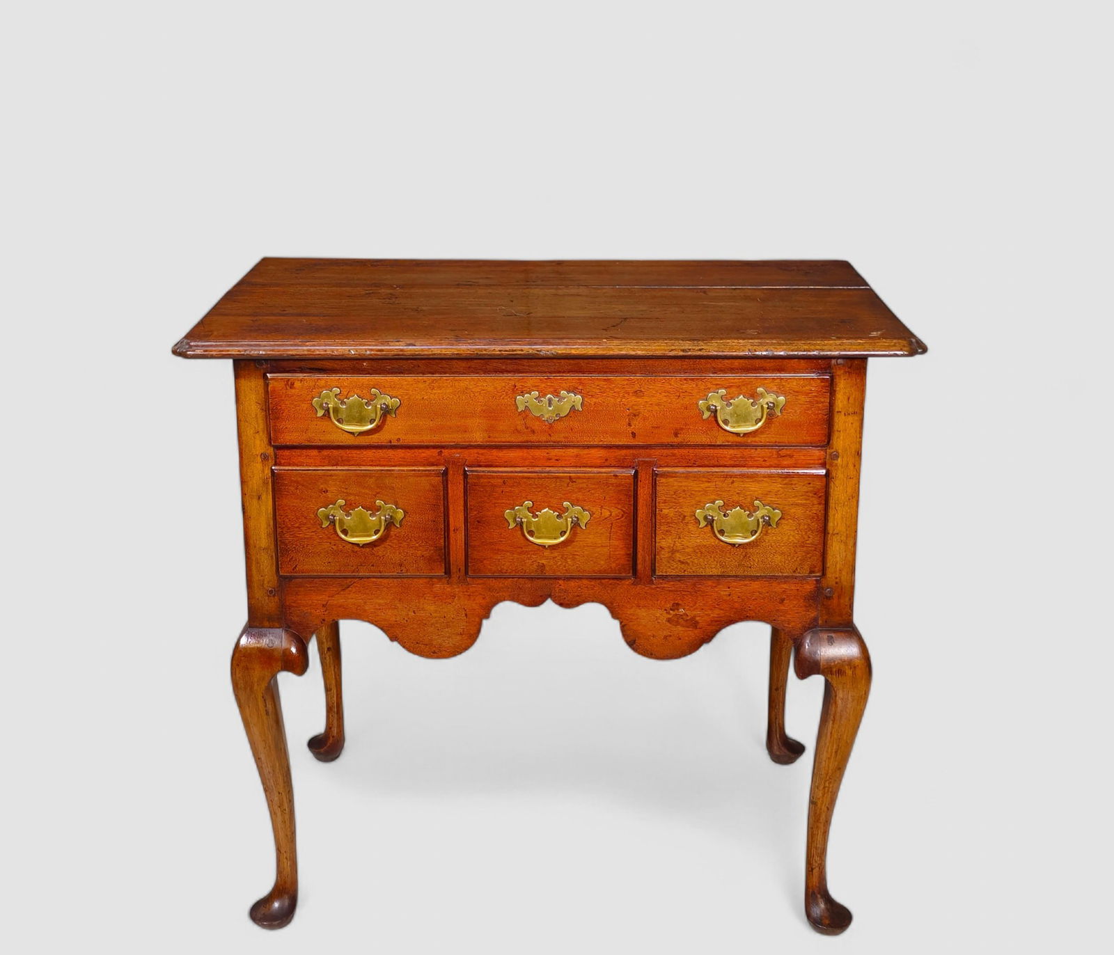 18th Century Oak Queen Anne Lowboy (1 of 12)