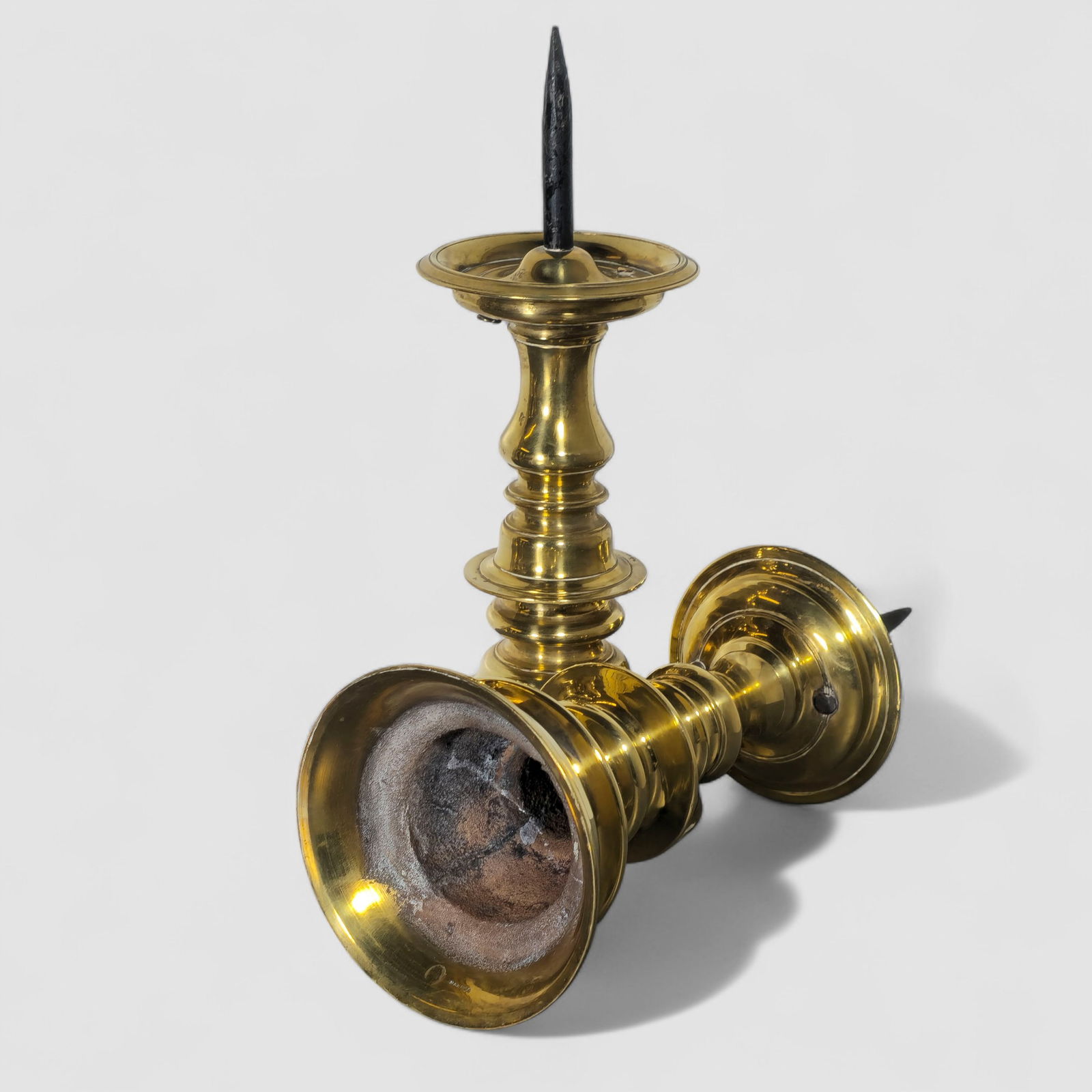 Assembled 19th Century Brass Candlesticks - 11