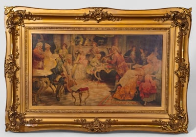 Vicente Garcia de Paredes French Music Room Scene