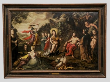 Oil Painting on Panel The School of Hendrik Goltzius