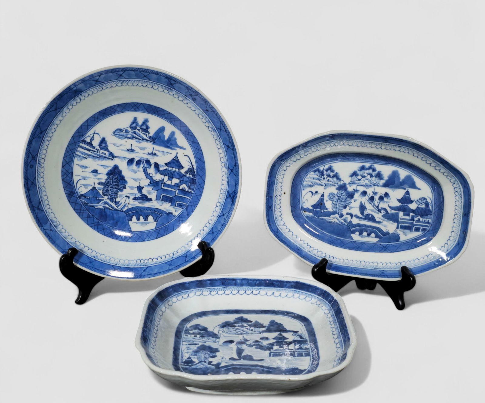 Assembled 19th Century Chinese Canton Serving Dishes (1 of 16)