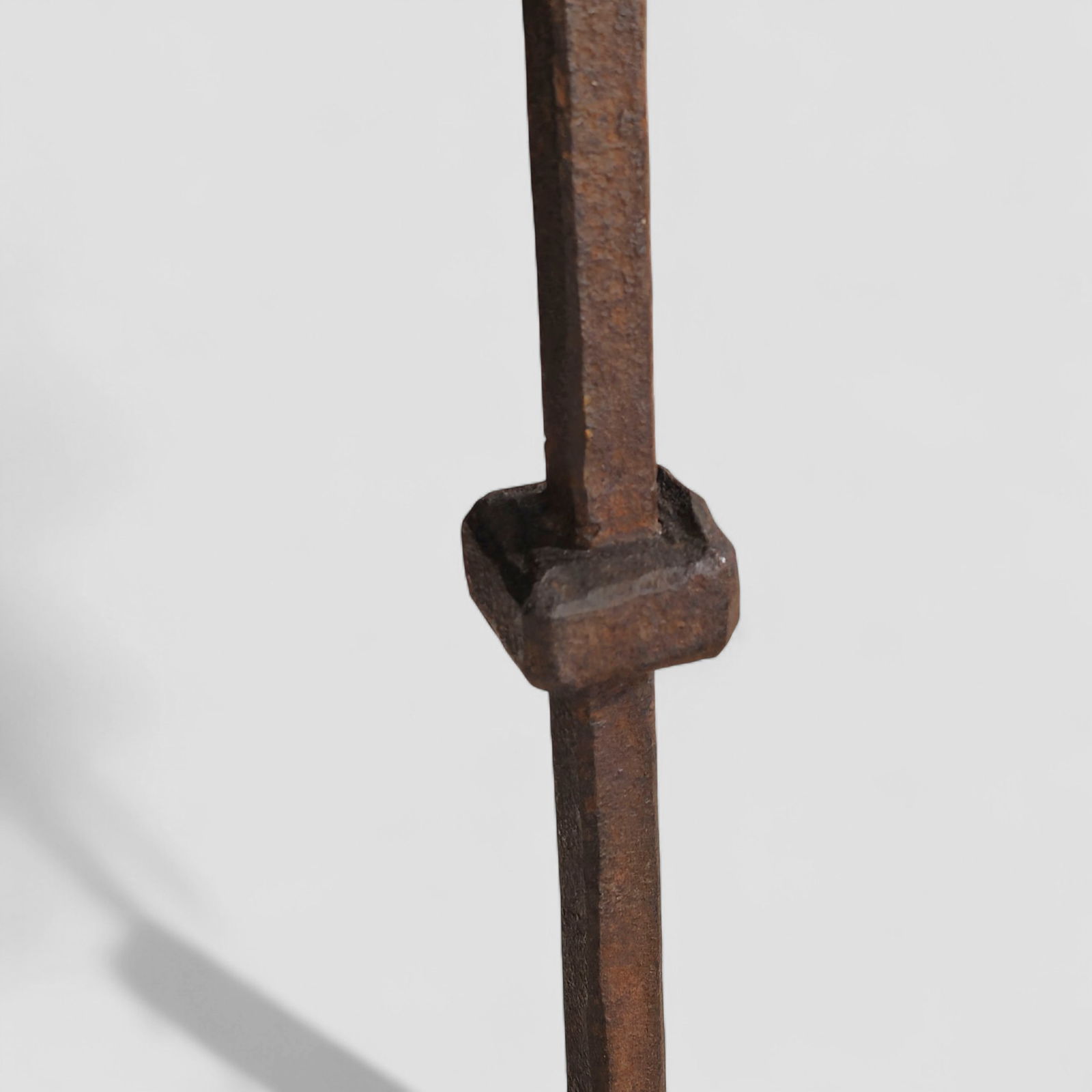 Samuel Yellin Attribution Five Branch Floor Candlestick - 4