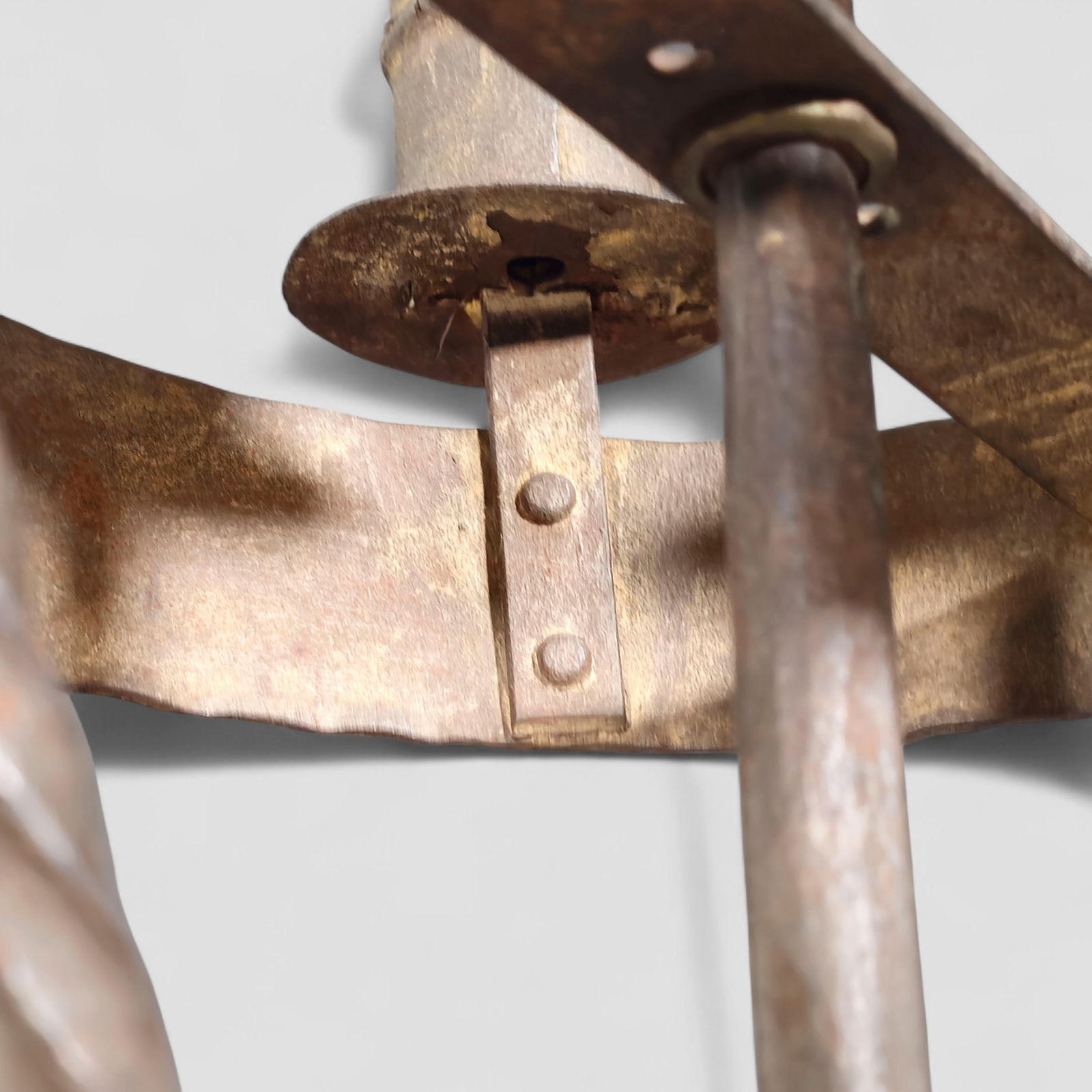 Samuel Yellin Attribution Five Branch Floor Candlestick - 6