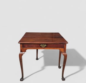 Late 18th Century Flip Top Queen Anne Console Table