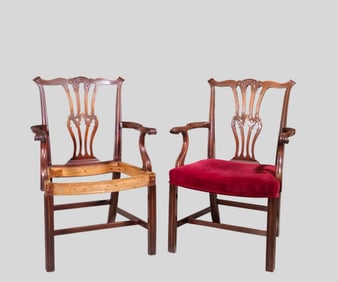 Early Baker Furniture Co. Mahogany Armchairs, #1548