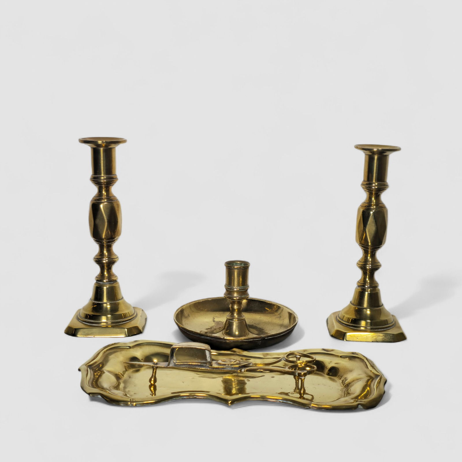Assembled 18th and 19th Century Candlesticks Plus - 3