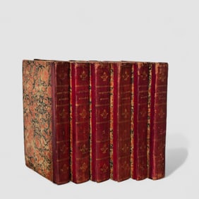 6 leather volumes of "Addison's Work"