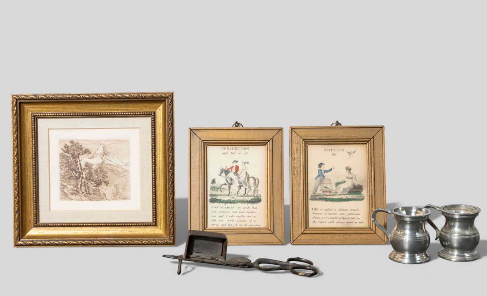 Assembled 18th Century Colored Engraving Plus (1 of 7)