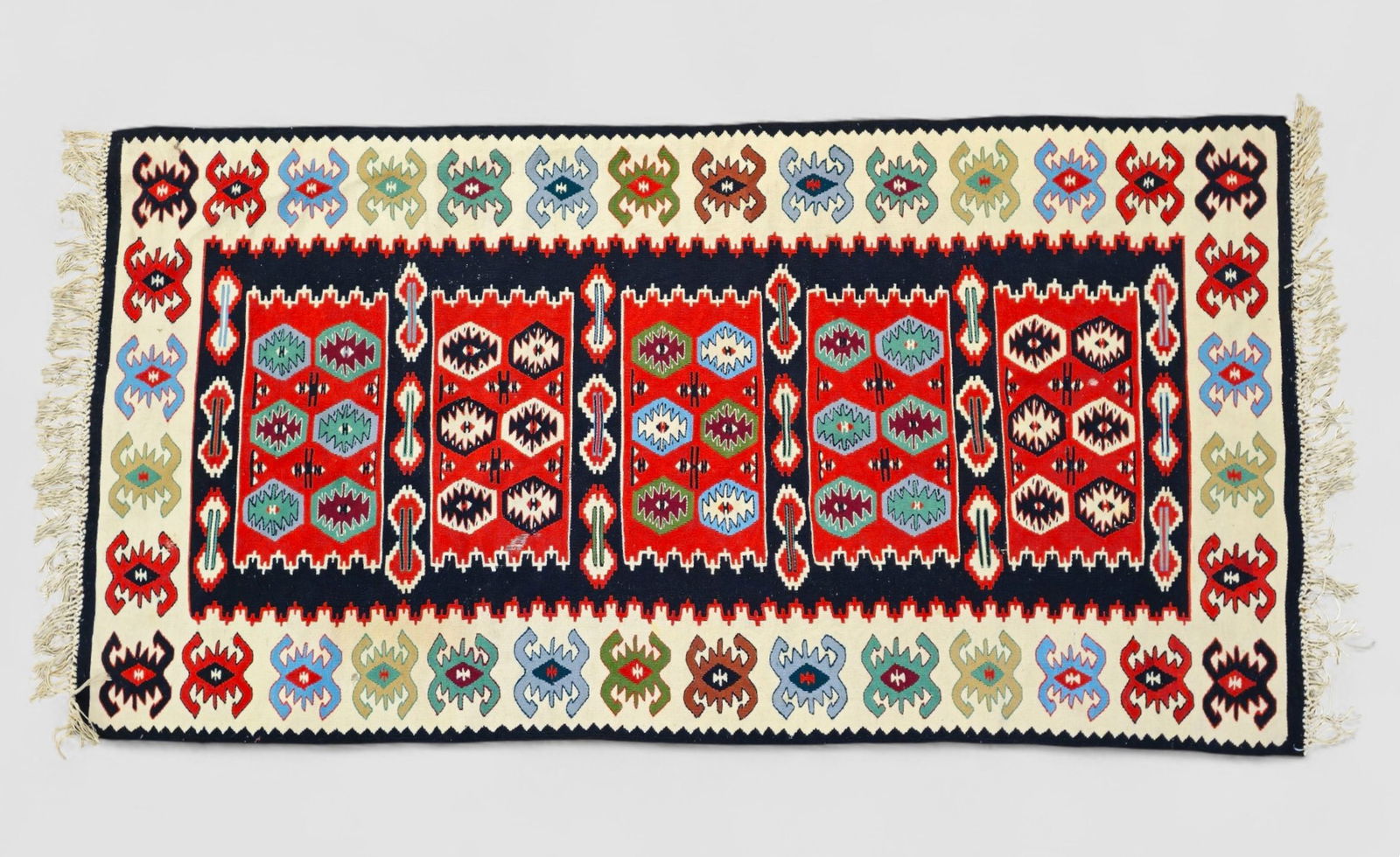 Turkish Kilim Geometric Runner (1 of 5)