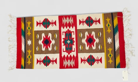 Turkish Geometric Kilim Area Rug