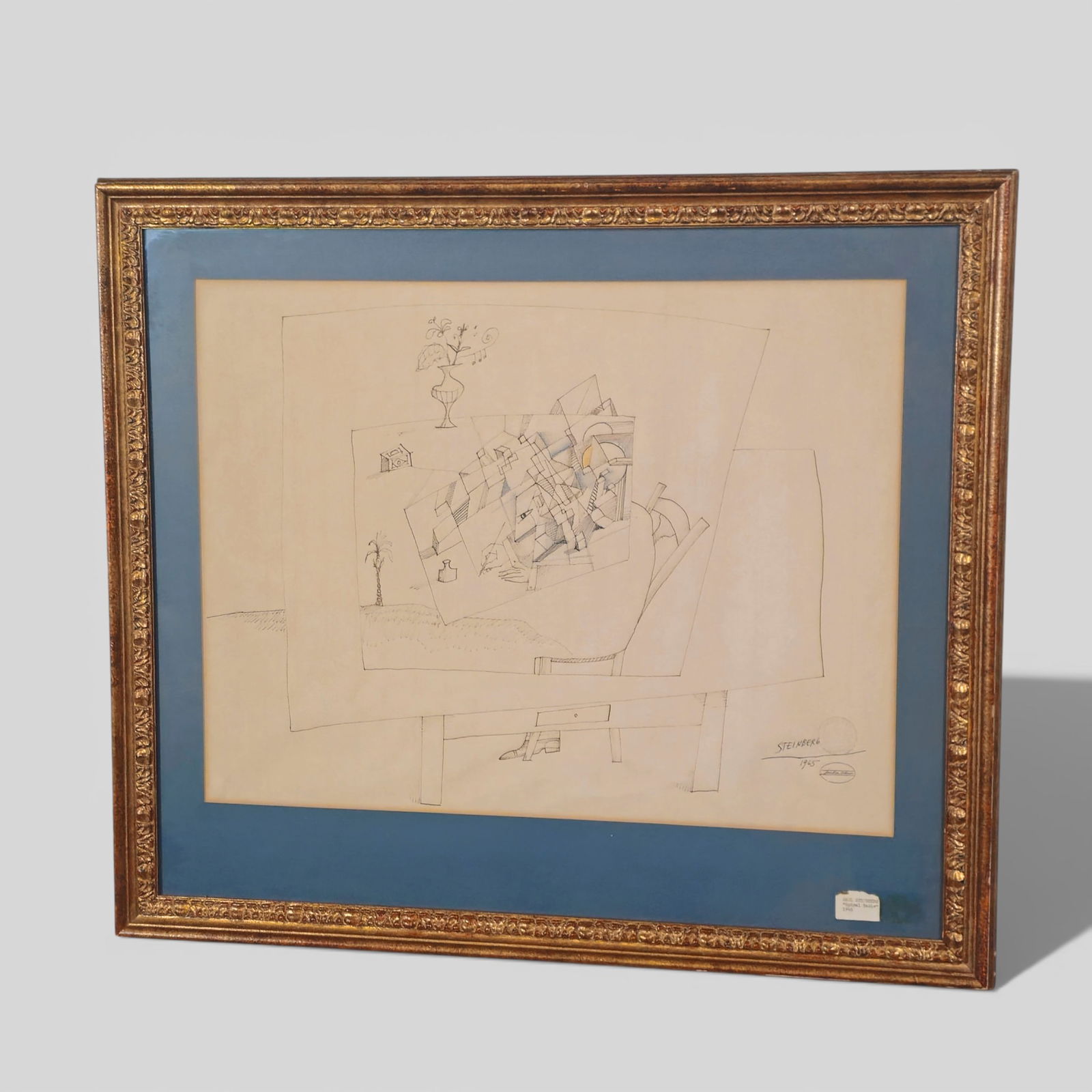 Saul Steinberg Colored Pencil and Ink on Paper - 2