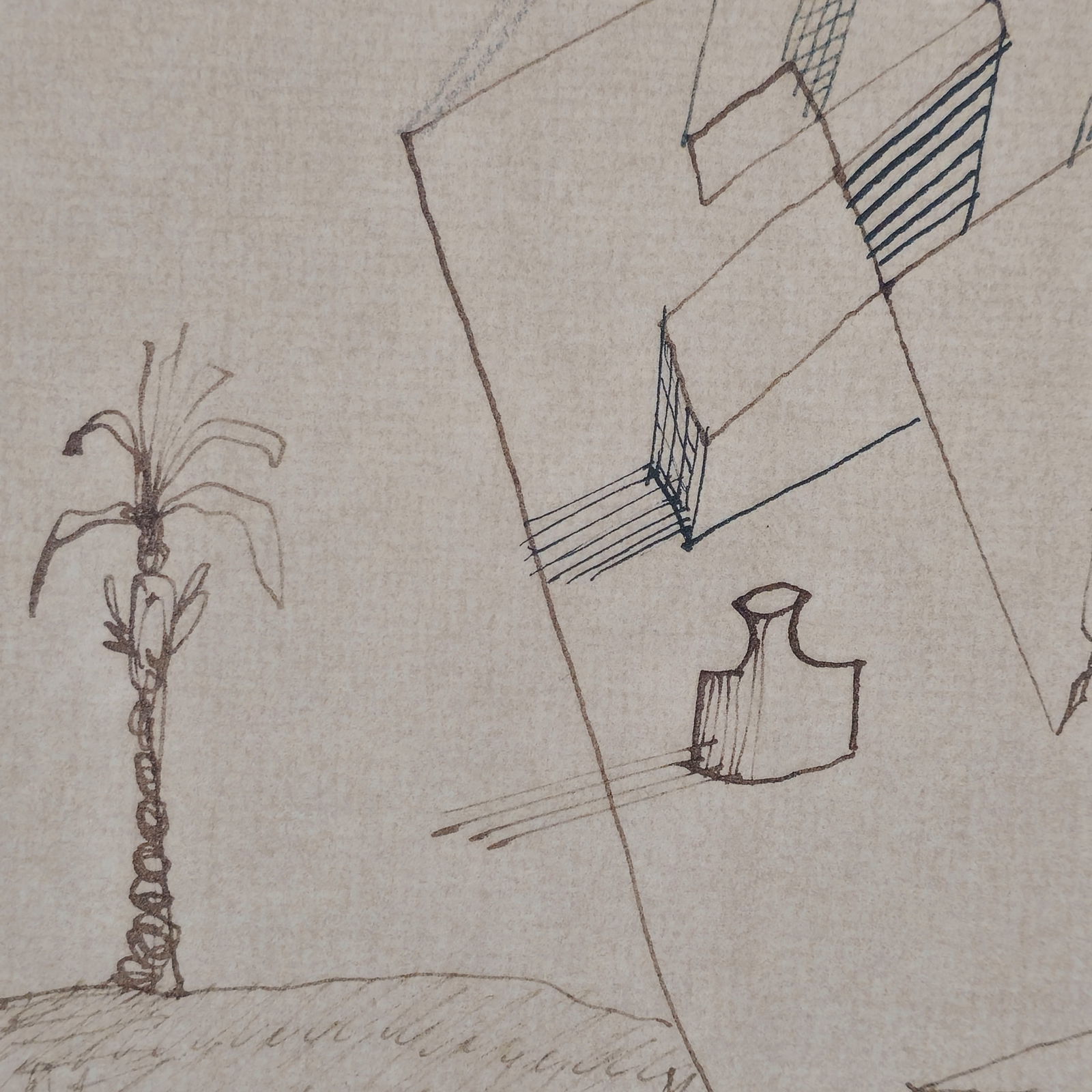 Saul Steinberg Colored Pencil and Ink on Paper - 4