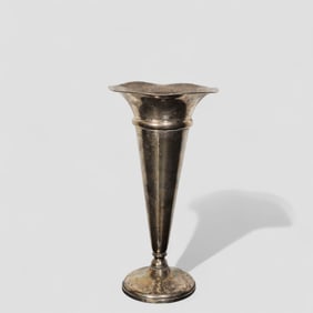Watrous Sterling Silver Trumpet Vase