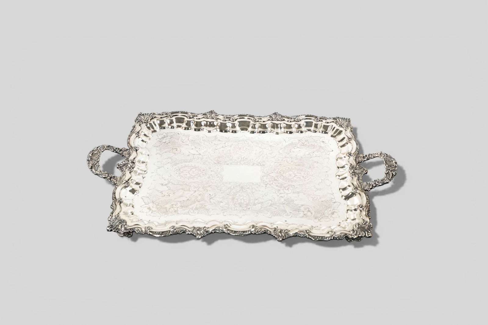 Birmingham Silver Co. Outstanding Silver on Copper Tray (1 of 15)