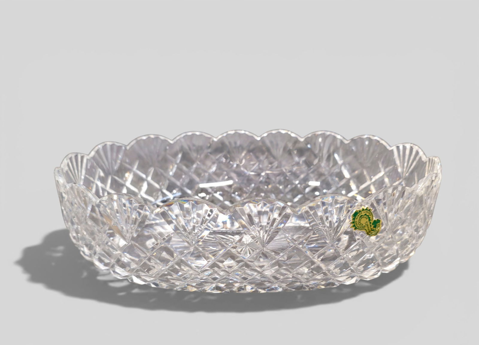 Large Irish Waterford Crystal Footed Center Bowl (1 of 5)