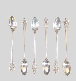 Wallace "Grande Baroque" Sterling Silver Ice Tea Spoons