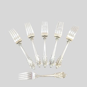 Wallace "Grande Baroque" Sterling Silver Salad/Dessert Forks