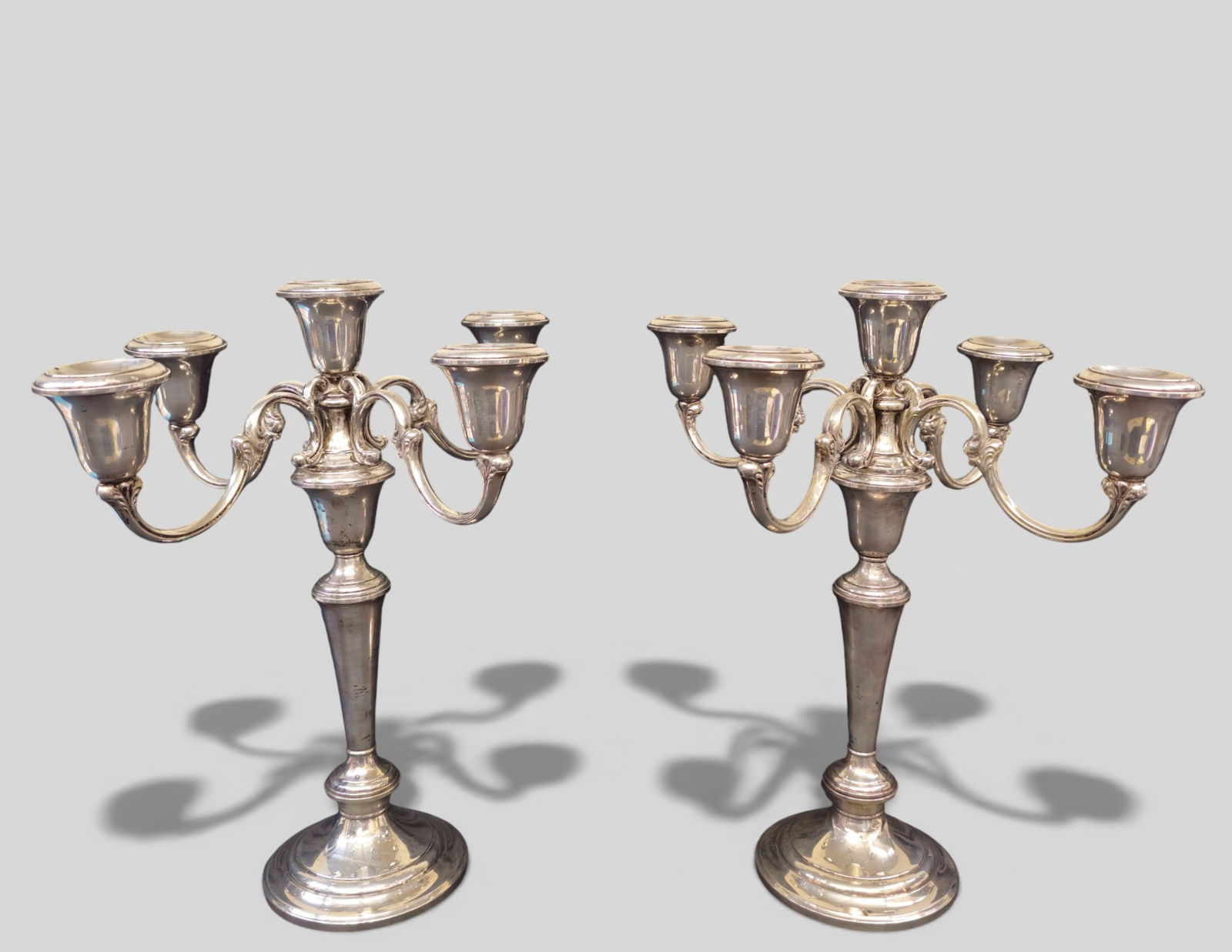 Gorham Sterling "Puritan" Silver Candelabras, #638 (1 of 7)