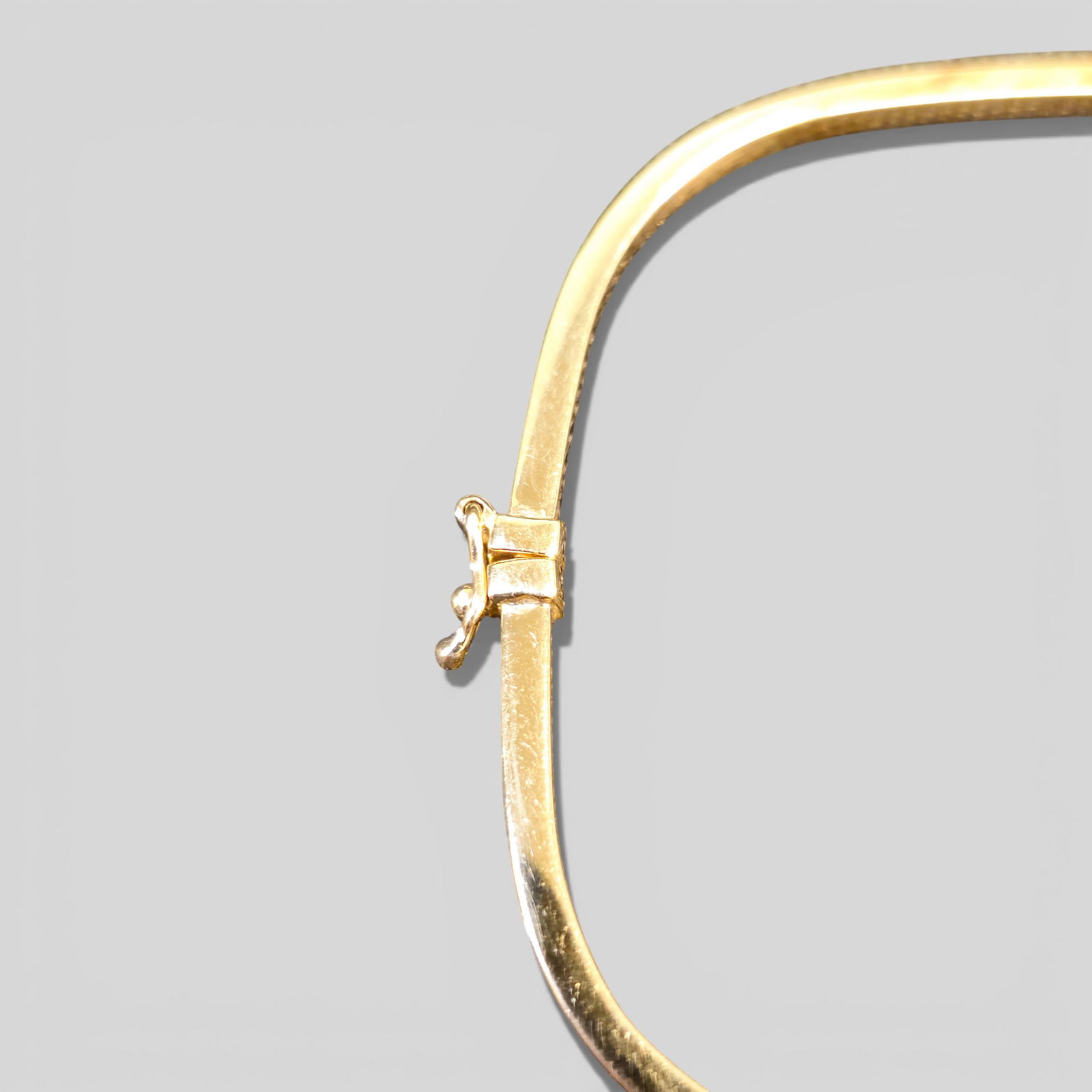 14K Gold Hinged Bracelet - 2