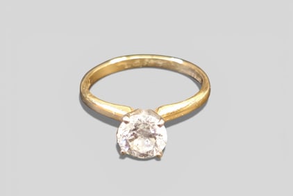 14K Diamond Solitare Ring 3/4 Carat