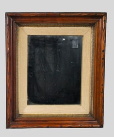 1940s Mahogany & Gilt Molded Mirror