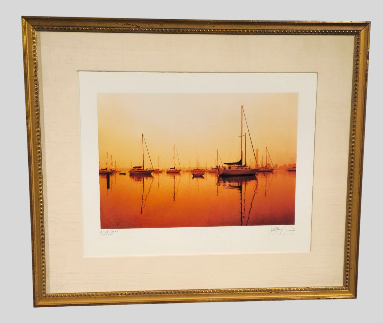 Ken R. Neiheisel Limited Edition Print, "First Light": Ken R. Neiheisel (20th/21st Century, Cincinnati, OH) Limited edition print, "First Light." Signed, titled and numbered 1014/1500. Image size - 14 x 18. Frame - 21 1/2 x 25 1/2.