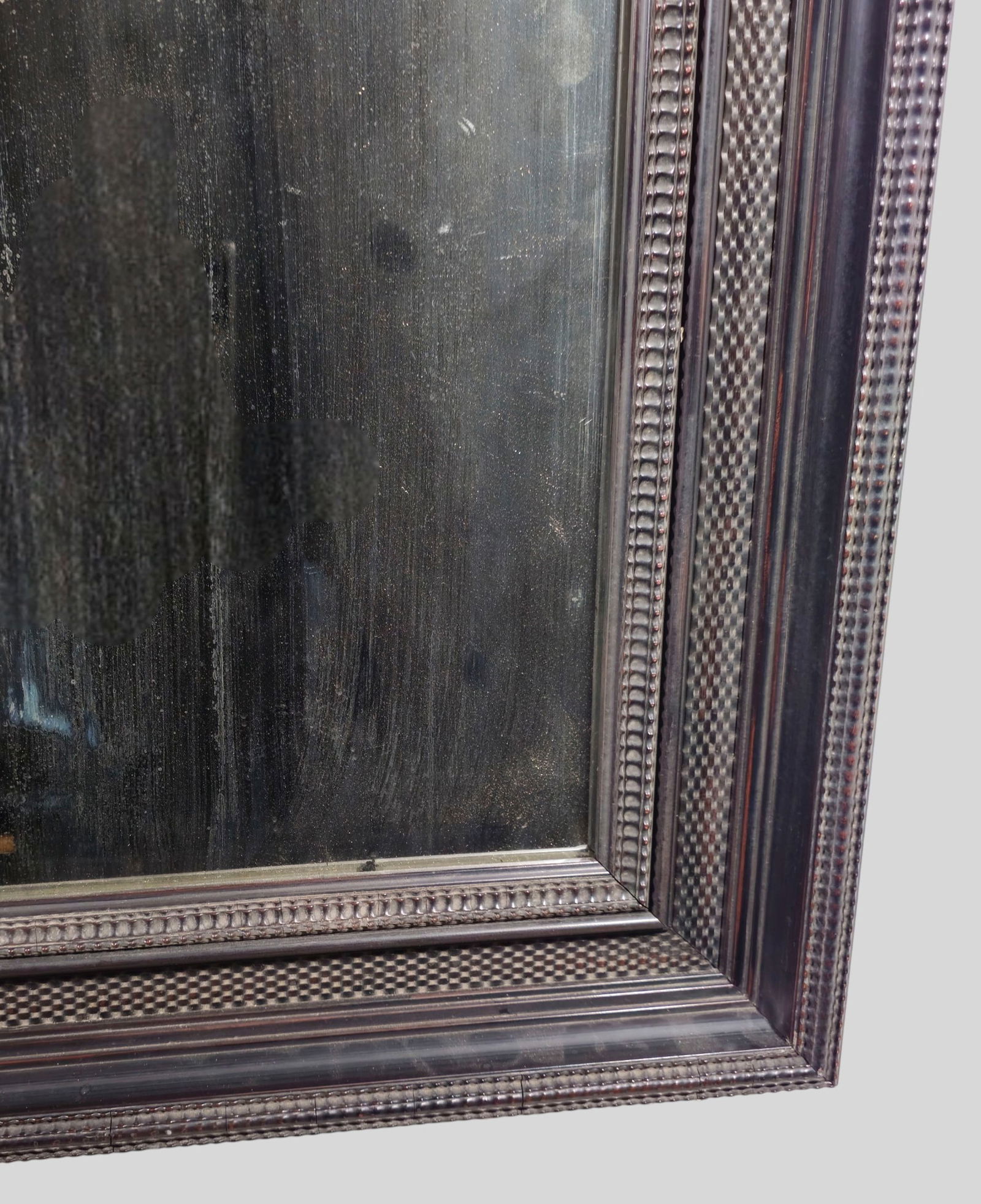 Carved Ebony Mirror - 2