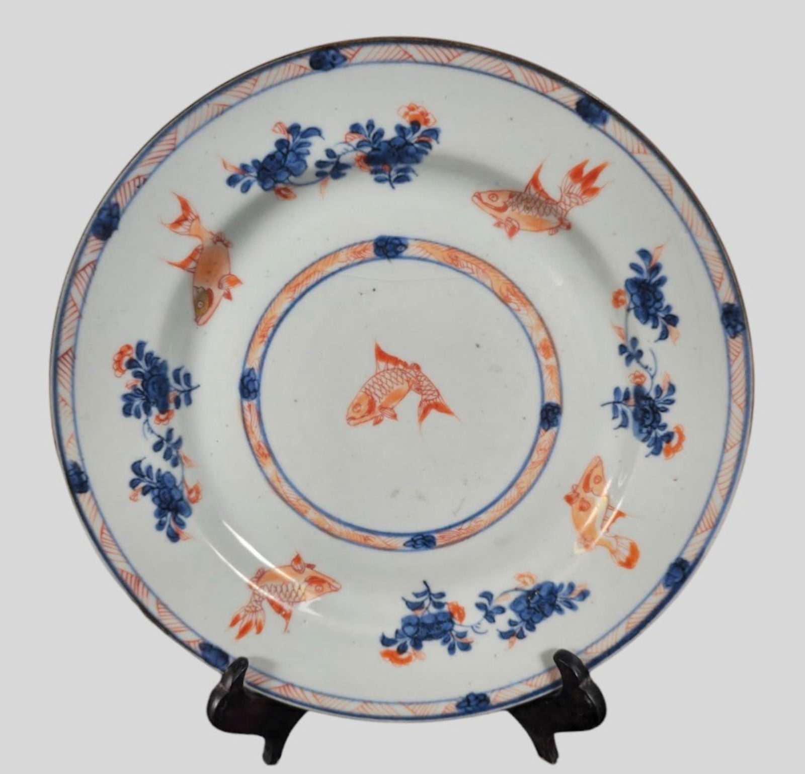 18th Century Chinese Export Porcelain Fish Plate (1 of 11)