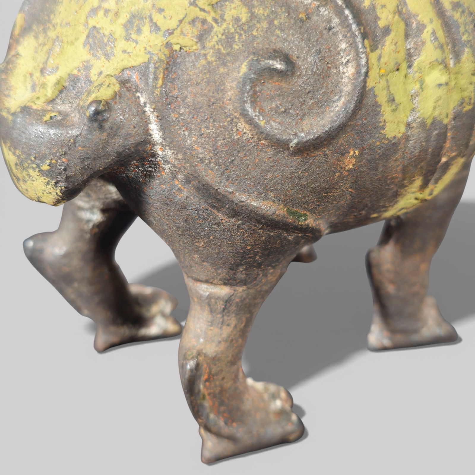 Chinese Cast Iron Luduan Censer, Ming Dynasty - 11