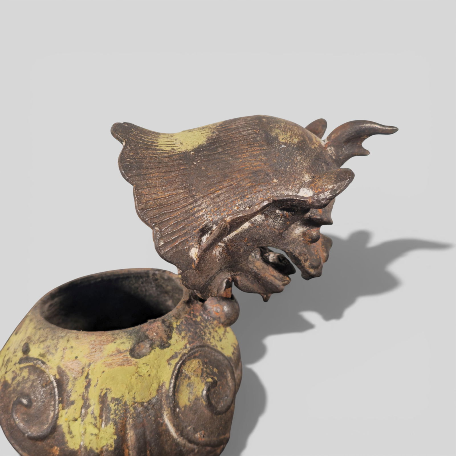 Chinese Cast Iron Luduan Censer, Ming Dynasty - 12
