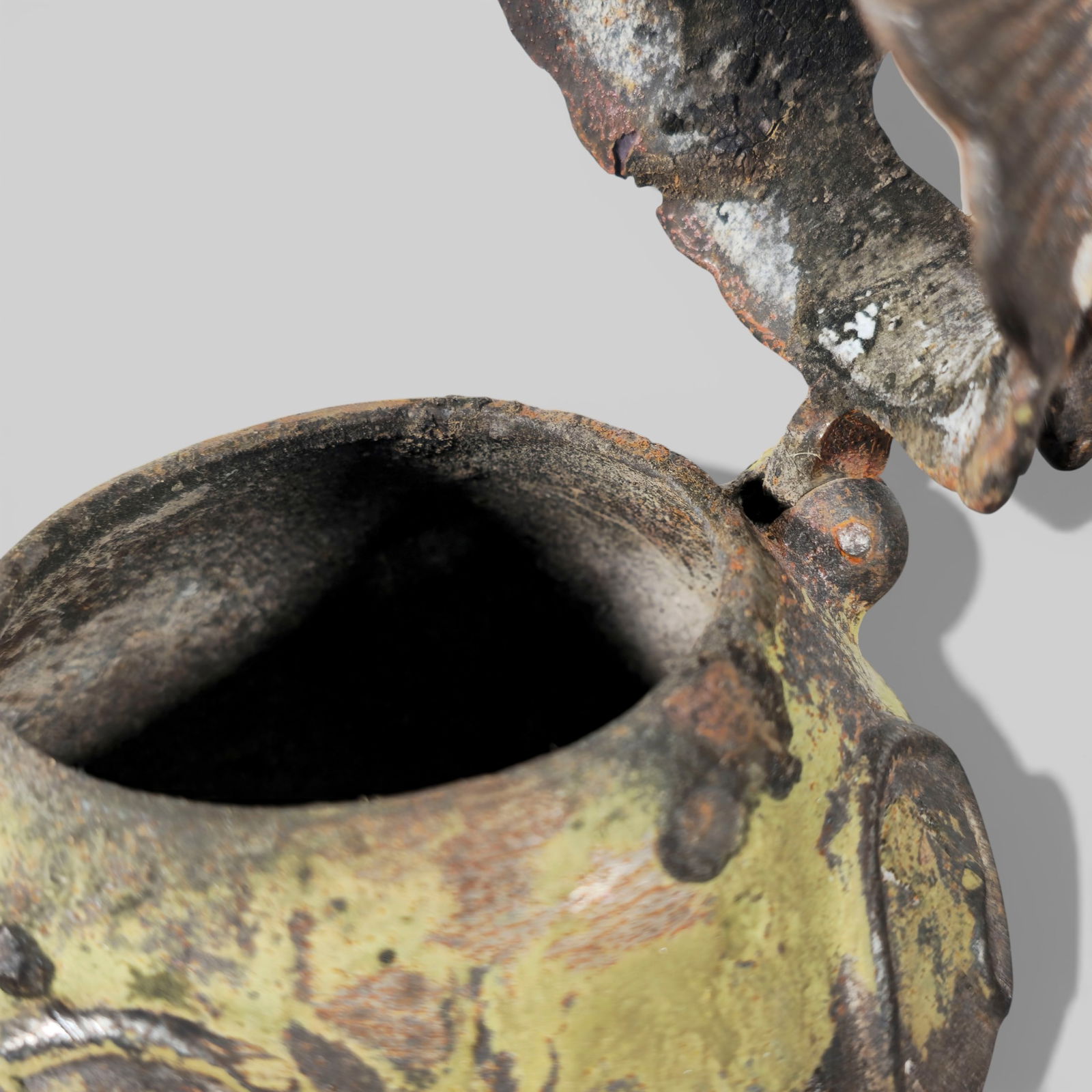 Chinese Cast Iron Luduan Censer, Ming Dynasty - 14