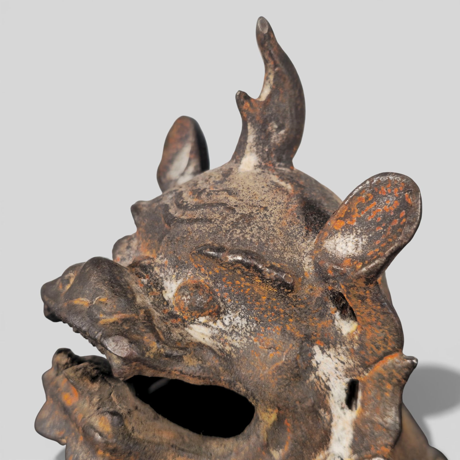 Chinese Cast Iron Luduan Censer, Ming Dynasty - 4