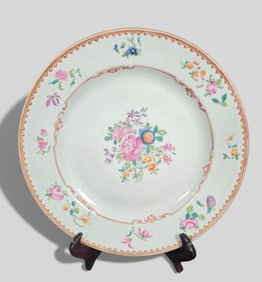 18th Century Chinese Export Porcelain Plate, Qianlong Period