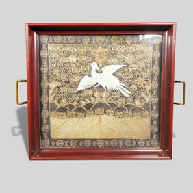 Chinese Qing Dynasty Civil Official Rank Badge