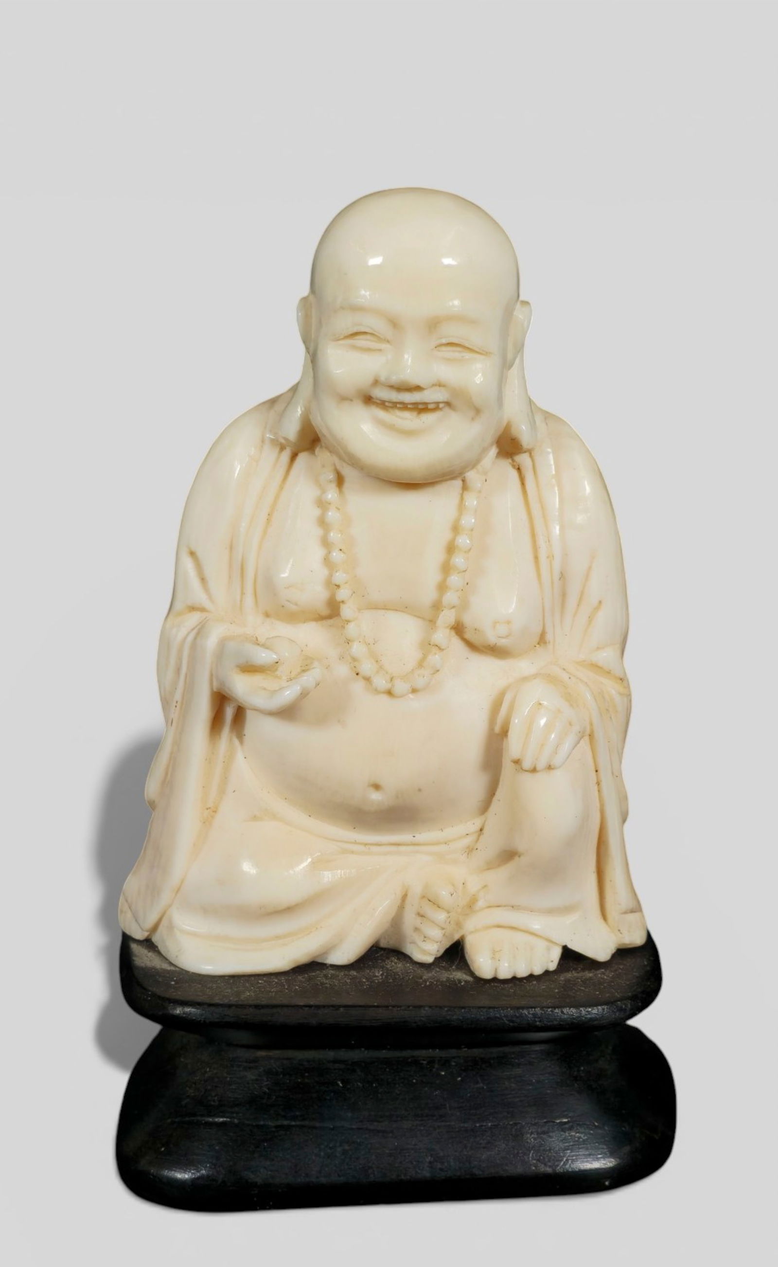 Chinese Finely Carved Laughing Buddha (1 of 7)
