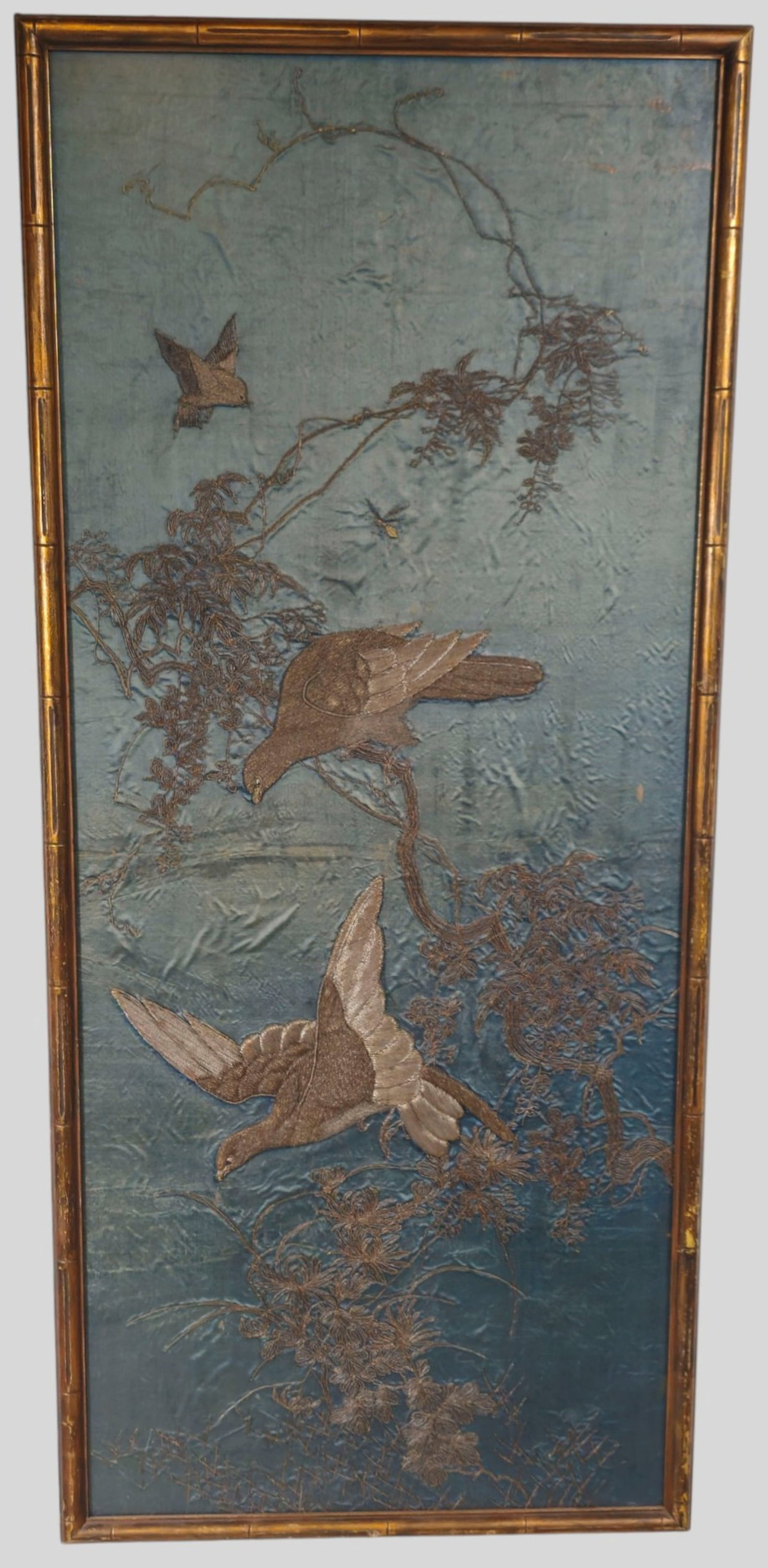 Late 18th–Early 19th C. Chinese Silk Embroidery Panel (1 of 8)