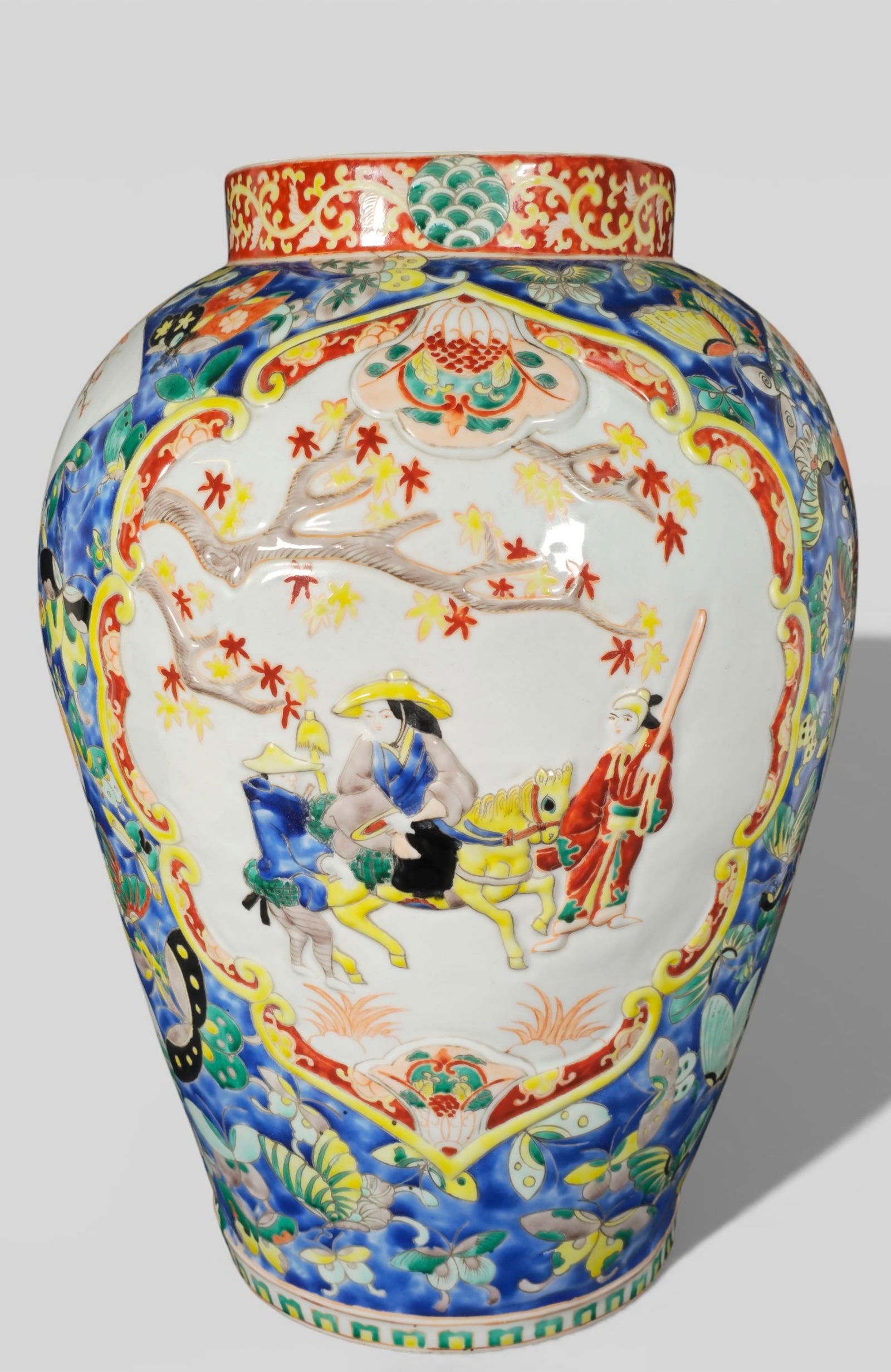 Large Chinese Porcelain Floor Vase — Famille Rose Export Ware to France (1 of 18)